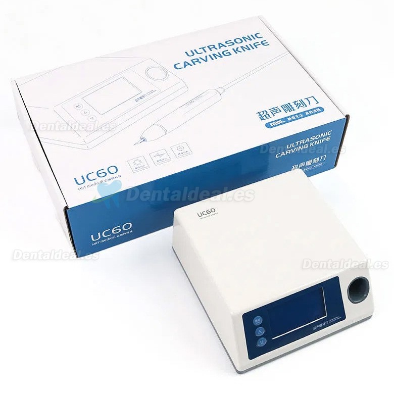 UC60 Cortador Ultras&oacute;nico Dental Port&aacute;til de Mano con 5 Piezas de Cuchillas